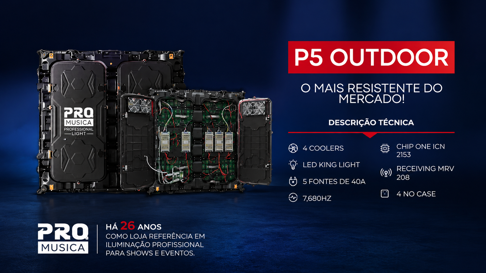 Painel P5 Outdoor